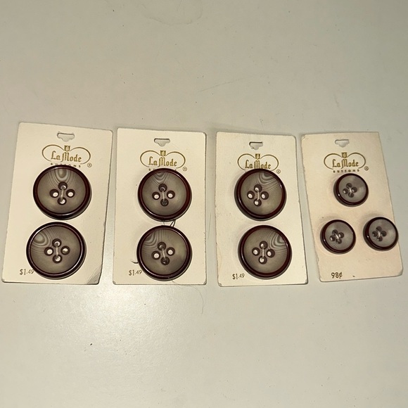 🌟🌟 Vintage La Mode buttons set from holland brown 🌟🌟 - Picture 1 of 7